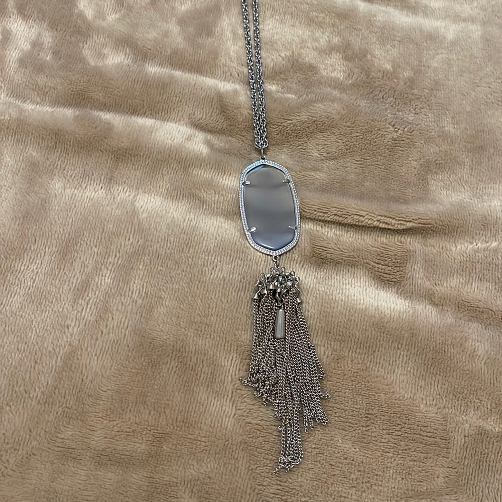 Kendra Scott Rayne Long Pendant | Silver